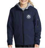 Navy Blue Full Zipper Insulated Jacket with SJCS Crest Logo