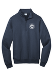 Navy Blue1/4 Zip Fleece with SJCS Crest Logo