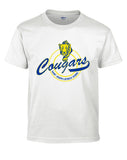 Cougars PE Logo White Short Sleeved T Shirt