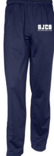 Navy Blue Track Pant with SJCS Block Logo in White Ink